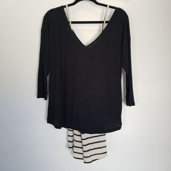 Spoiled 2 piece tank/crop top black/white size L - Picture 5 of 10